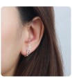 Nifty Unique Thorn Shaped Silver Stud Earring HO-2472